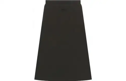 Fear of God Essentials Drop2 SS23 solid color knitted side pocket tight hip-hugging knitted long skirt for women, light black