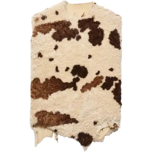 Prada sheepskin irregular-hem vest