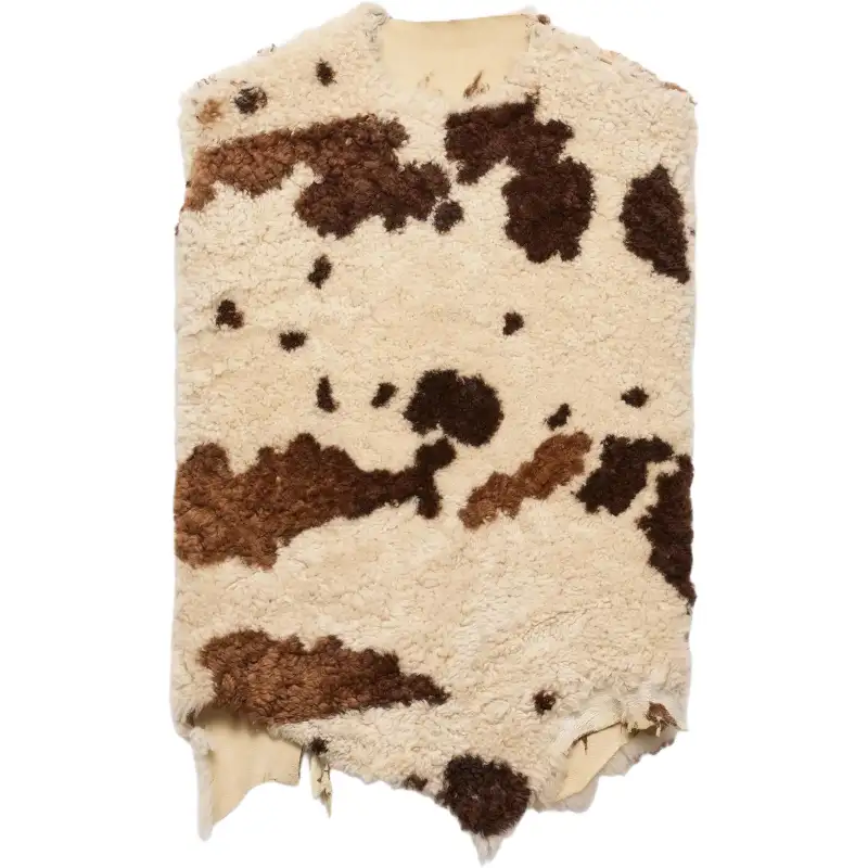 Prada sheepskin irregular-hem vest