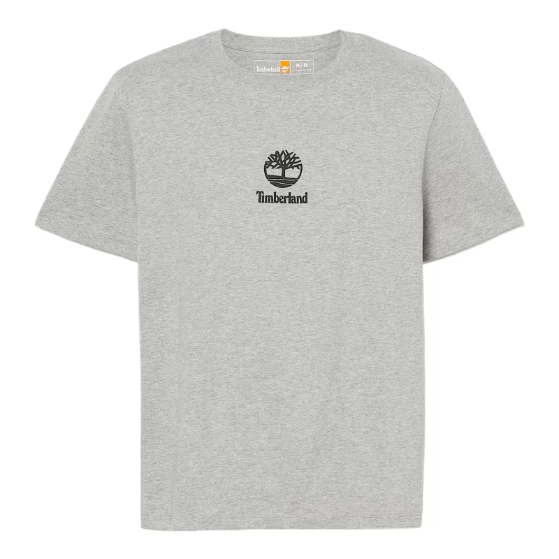 Timberland T Shirts Unisex Gray Crew Neck Moderate