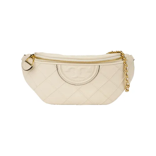 TORY BURCH Fleming Convertible Belt Bag New Cream
