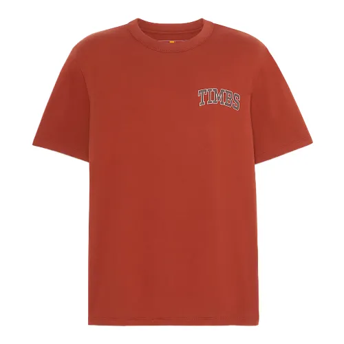 Timberland T Shirts Men's Red Crew Neck Moderate