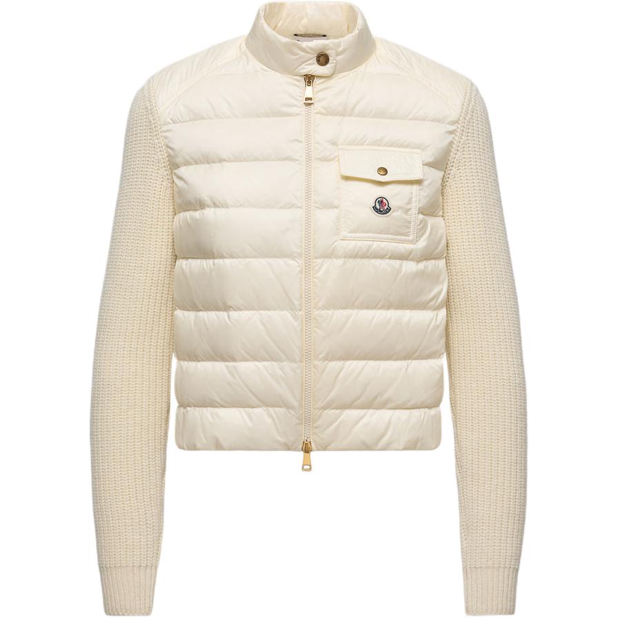 Женская куртка Moncler Zip-Up Cardigan (черная)