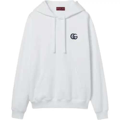 Gucci Cotton jersey hooded sweatshirt with embroidery