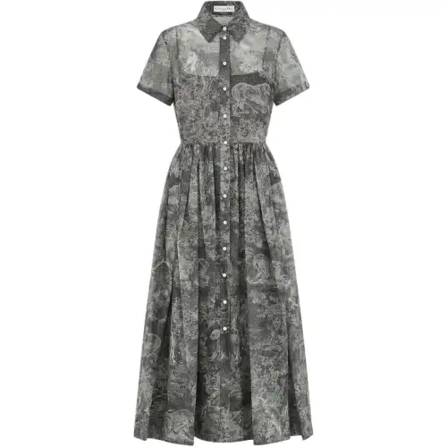 DIOR Short Sleeved Dress Women's
