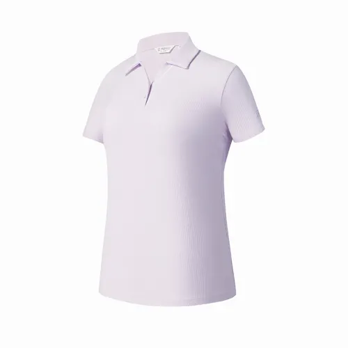 FILA Golf Short Sleeved POLO Women's Cloud Robe Purple