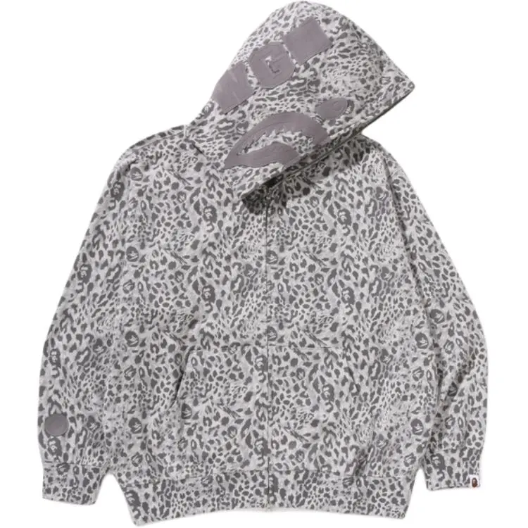 A BATHING APE ® Leopard pattern Hoodie