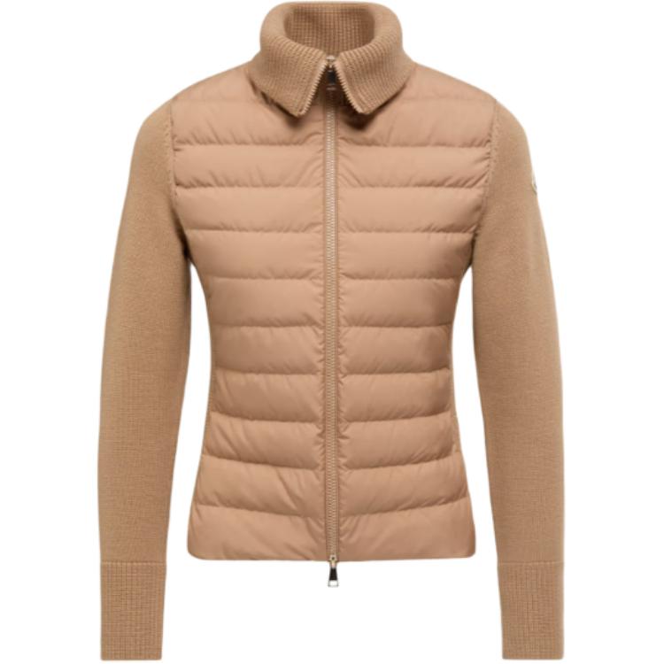 Женская куртка Moncler Padded Corduroy (бежевая)