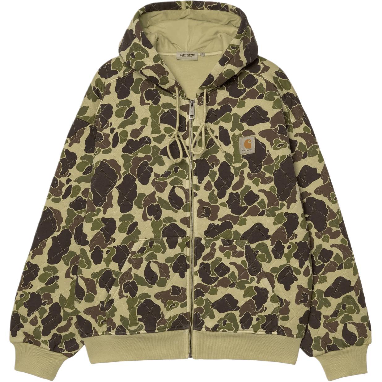 Куртка Carhartt WIP Hooded Vista с камуфляжем (зеленая)