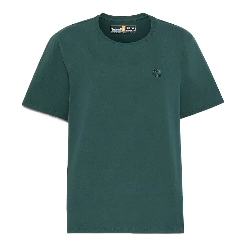 Timberland T Shirts Women's Green Crew Neck Moderate