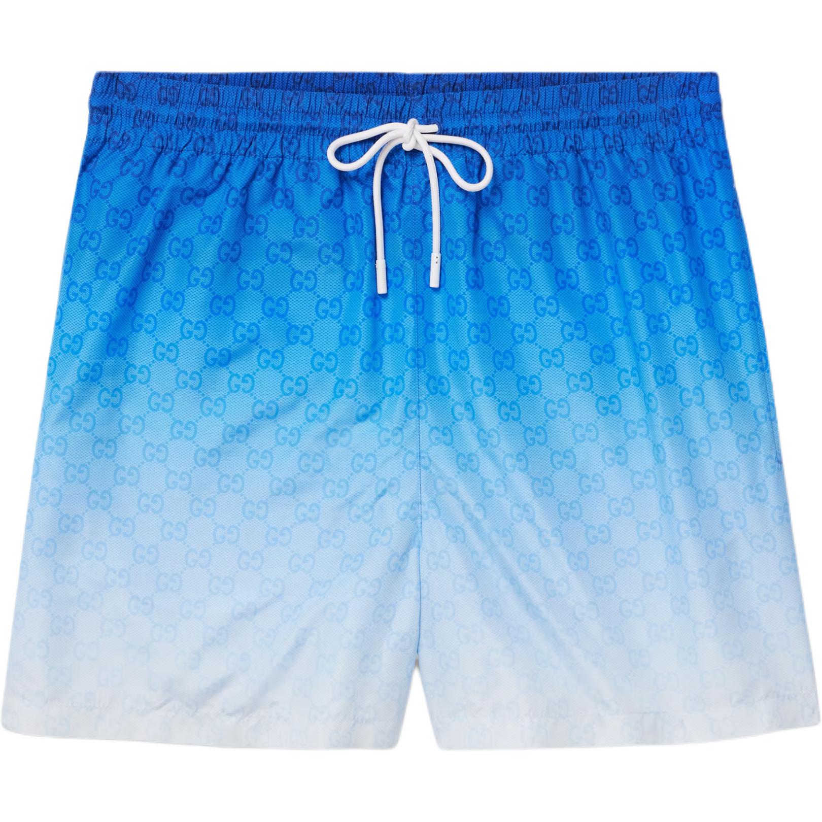GUCCI FW25 Lido Collection Beach Shorts Men's Blue