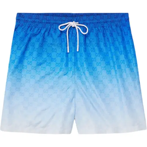 GUCCI FW25 Lido Collection Beach Shorts Men's Blue