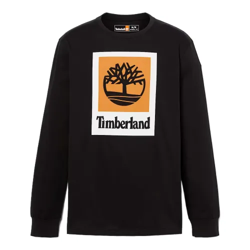 Timberland T Shirts Men's Black Crew Neck Moderate
