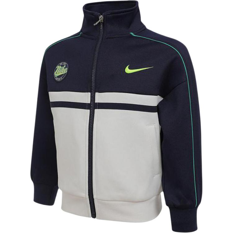 Детская куртка Nike (бело-зеленая) — фото 3
