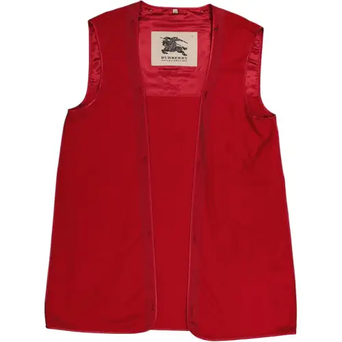 Burberry Vests Men's Parade Red V Neck Moderate Other
