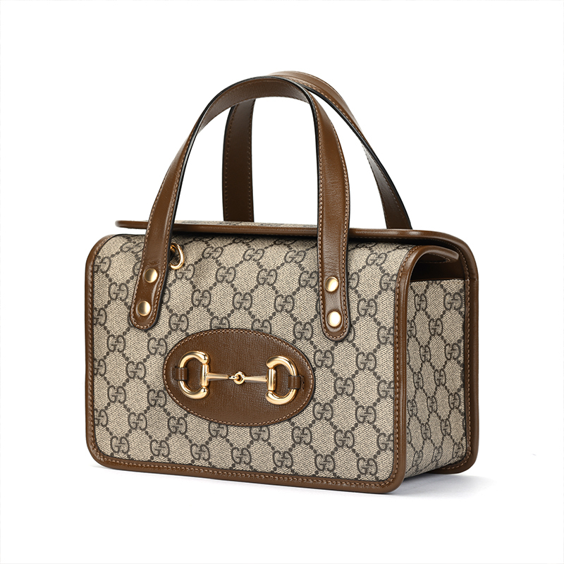 Женская сумка Gucci Horsebit 1955 (коричневая) — фото 2