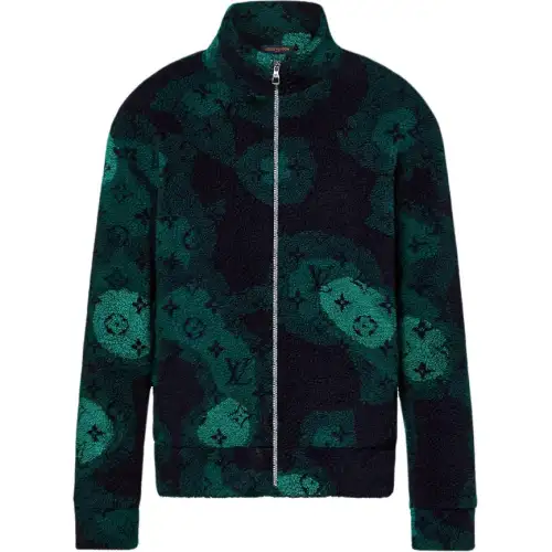 LOUIS VUITTON Monogram Camo Fleece Blouson Multicolor