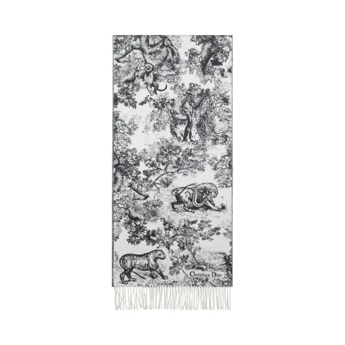 DIOR Knit Scarves Women's Marine Blue