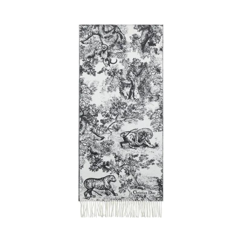 DIOR Knit Scarves Women's Marine Blue