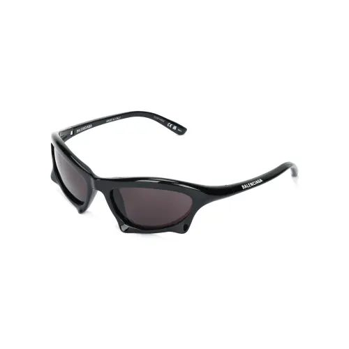 Balenciaga Bat Rectangle Sunglasses Black