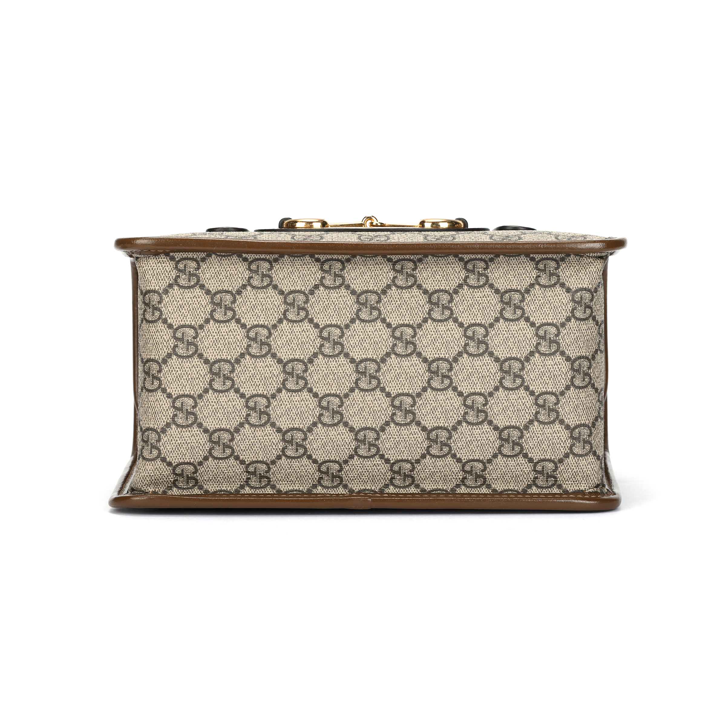 Женская сумка Gucci Horsebit 1955 (коричневая) — фото 4