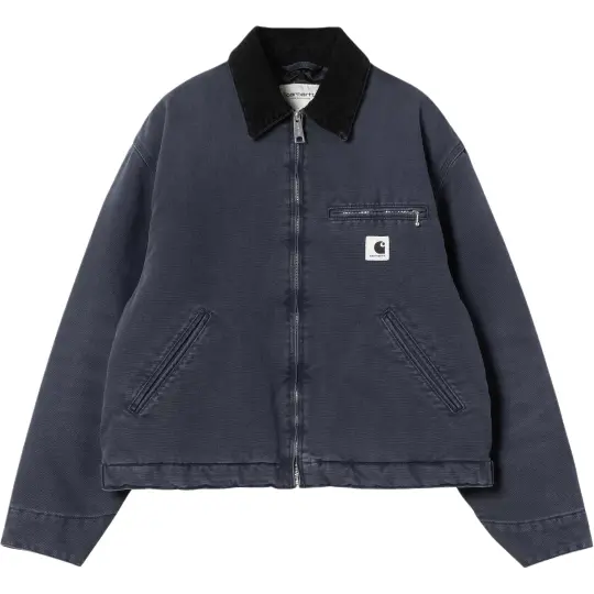 Carhartt WIP Женская куртка с длинными рукавами на молнии и цветными блоками с лацканами
