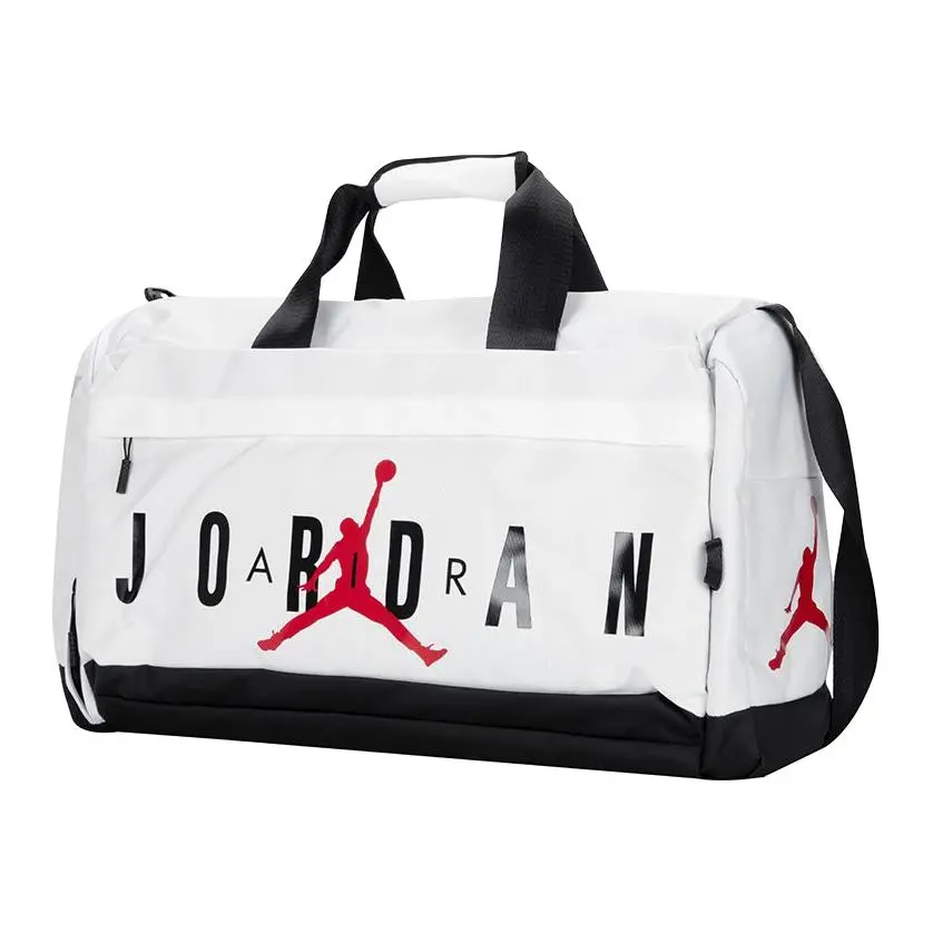 Jordan Polyester Travel Bag Gym Bag Large Unisex White