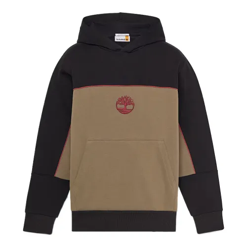 Timberland Sweatshirts Unisex Brown Hooded Moderate