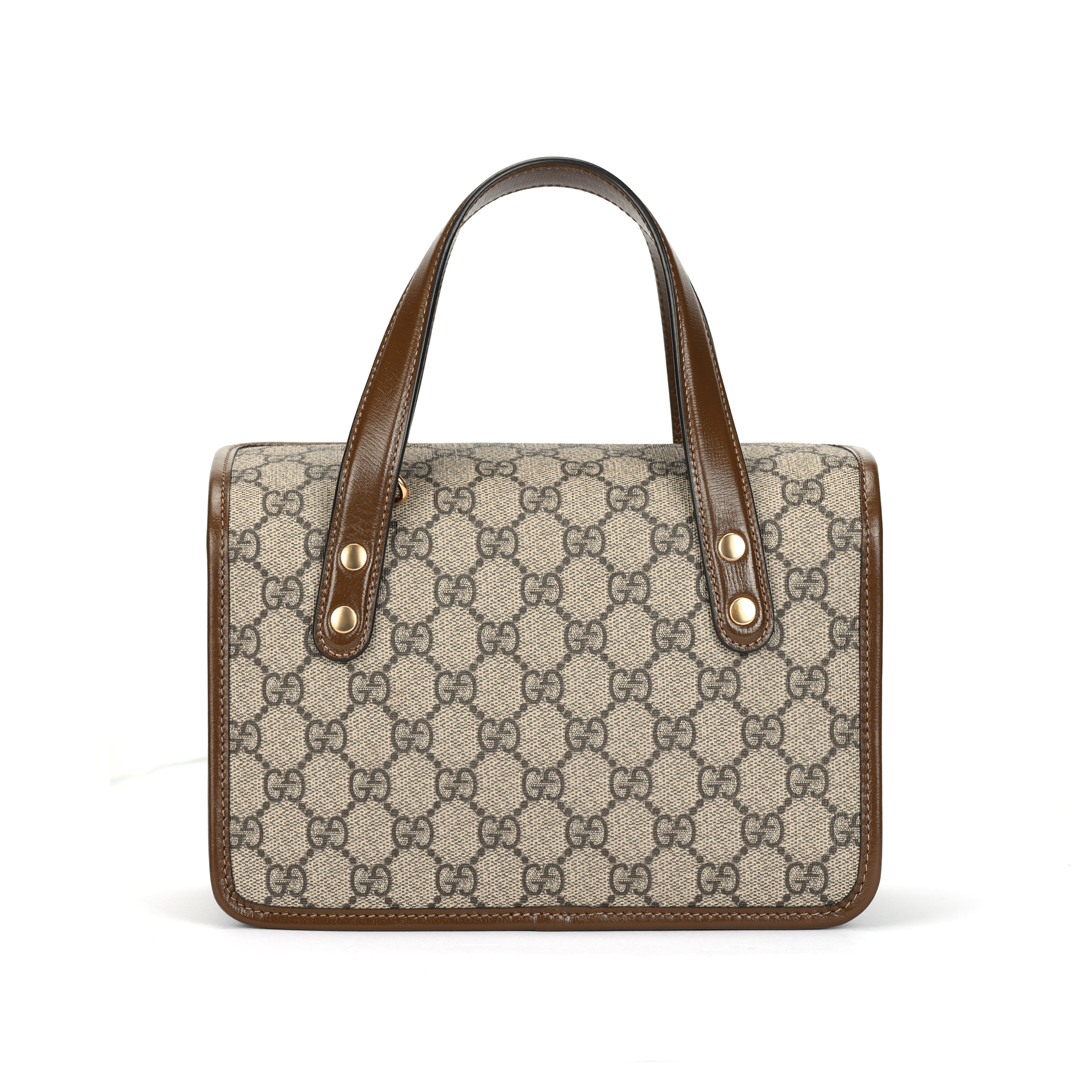 Женская сумка Gucci Horsebit 1955 (коричневая) — фото 3