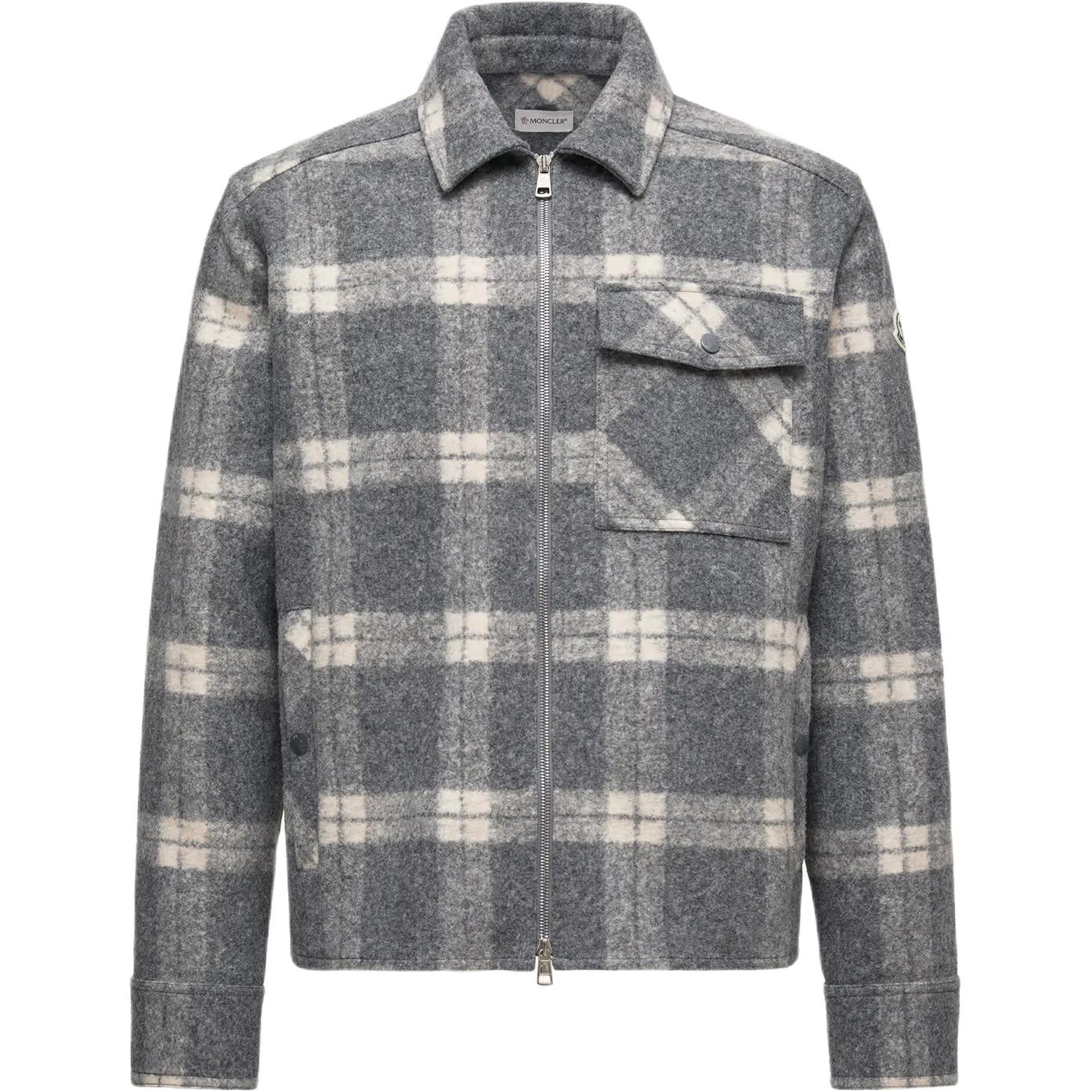 Мужская рубашка Moncler Tartan Long Sleeve (разноцветная)