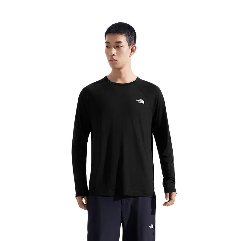 THE NORTH FACE T-Shirts Men's Cosmic Black/JK3 Crew Neck Thin