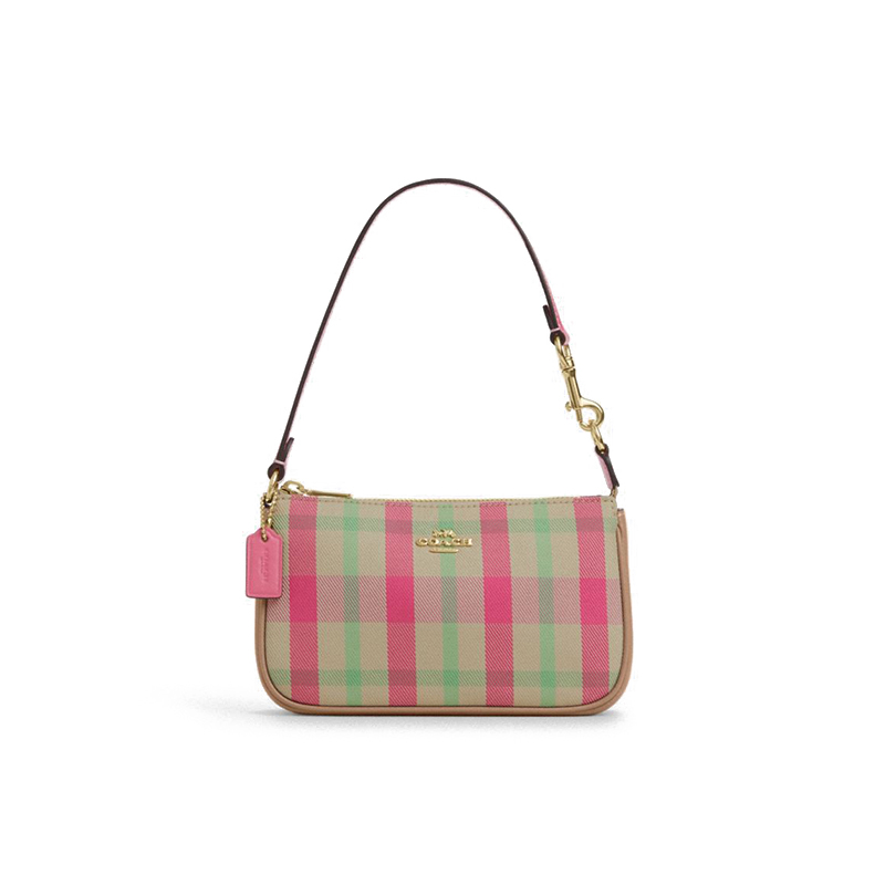 Женская сумка COACH Nolita 19 (розовая)