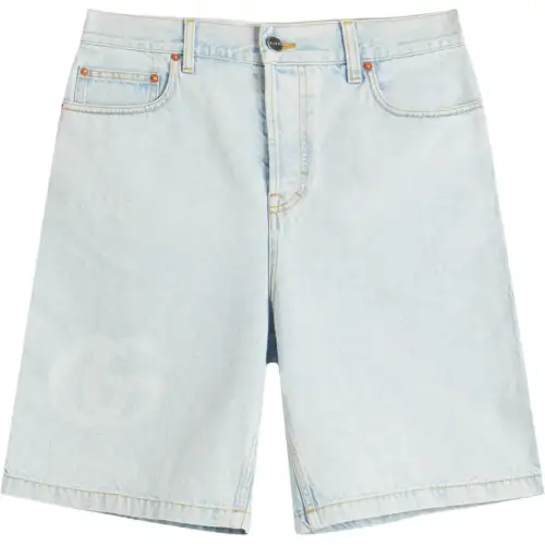 GUCCI Lasered Denim Shorts