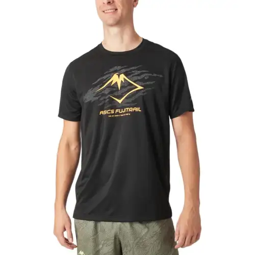ASICS T Shirts Men's Black Crew Neck