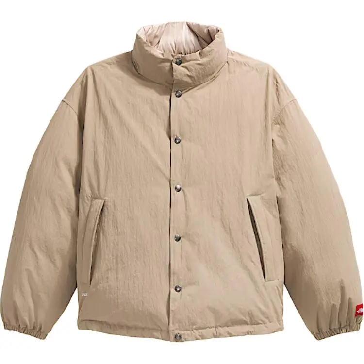 The North Face buttoned funnel-neck jacket