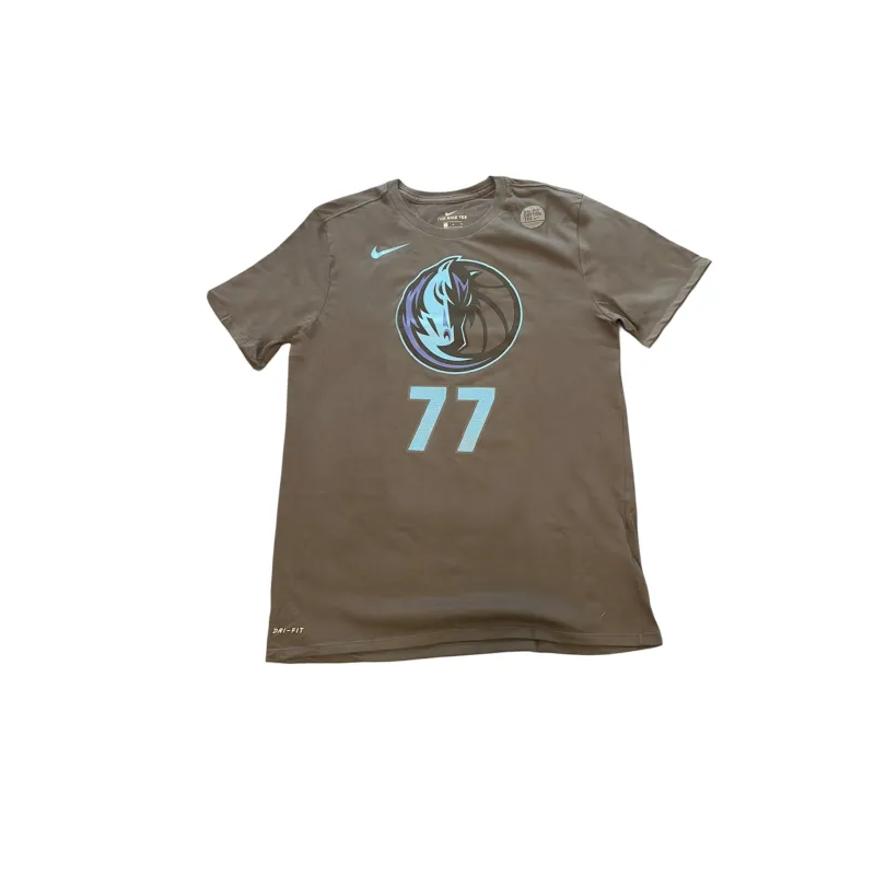 Nike Dri-Fit T-Shirts Unisex Gray Crew Neck Moderate