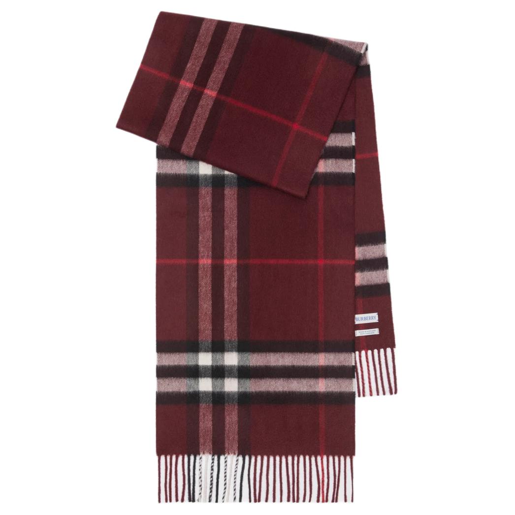 Женский шарф Burberry (бордовый)