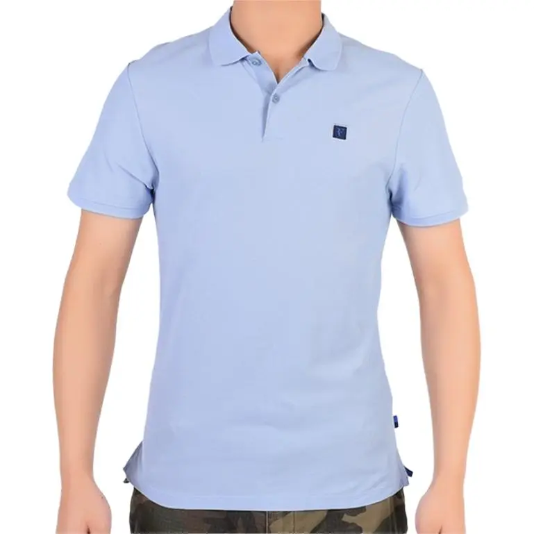 Nike Polo Shirts Men's Light Blue Polo Collar Moderate Straight Fit