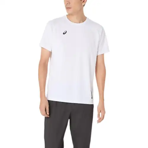 ASICS T Shirts Unisex White Crew Neck