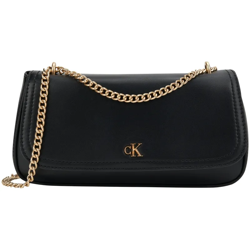 CALVIN KLEIN Blended Material Shoulder Bag, Crossbody Bag Small Women's Space Black