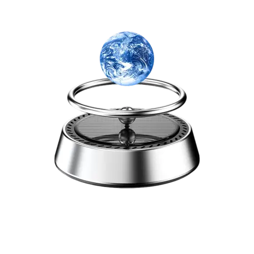 Ruijie Fashionable Silver Planet Perfume Holder Decoration Car Center Console Decoration Car Aromatherapy Car Ornaments Universal