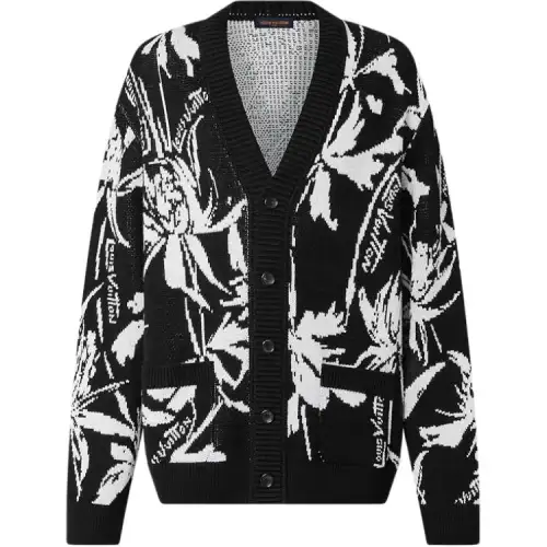 LOUIS VUITTON Thistle Jacquard Cardigan