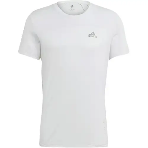 Adidas T Shirts Men's White Crew Neck Moderate Straight Fit