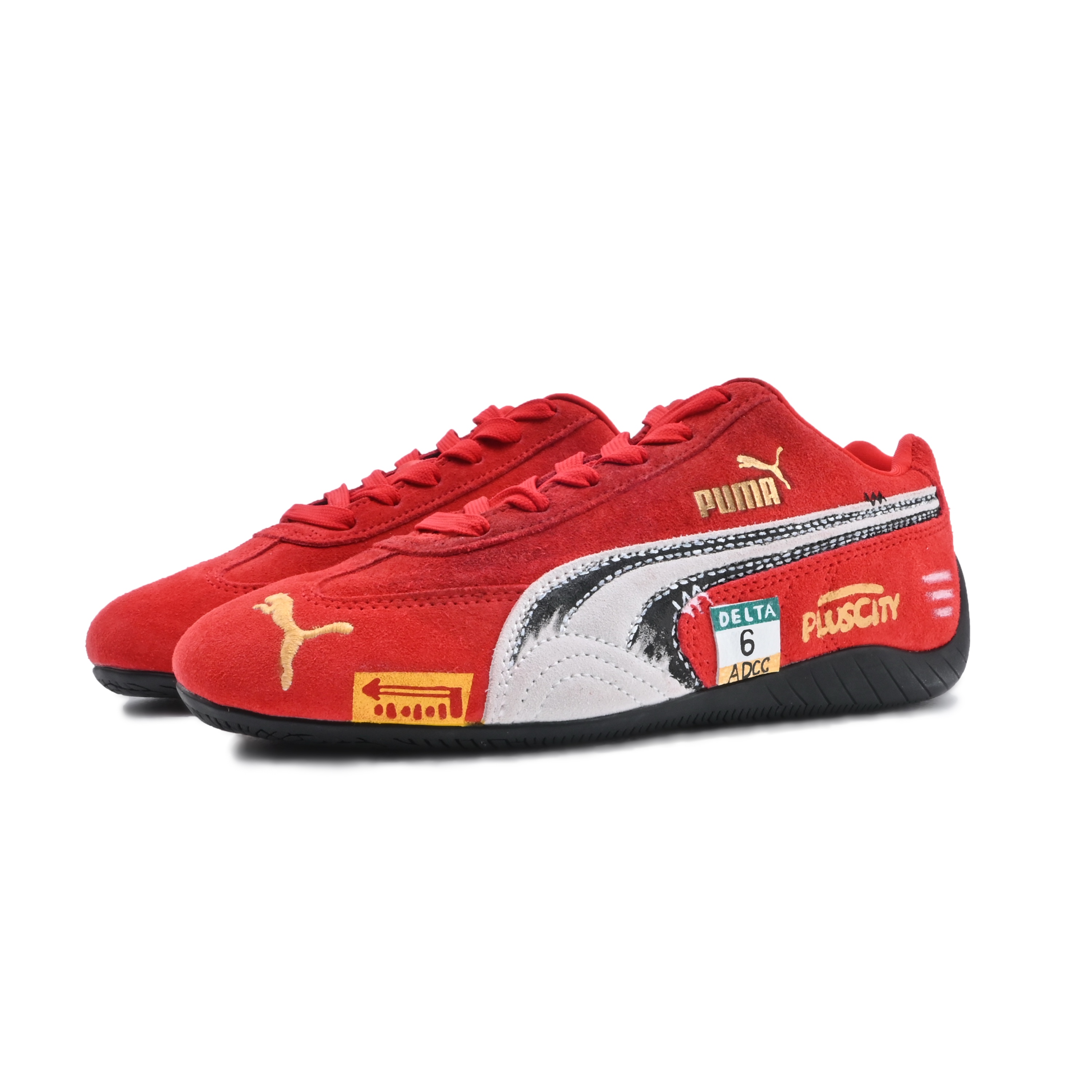 PUMA Speedcat Collection Abrasion Resistant Low top Racing Shoes Unisex Red