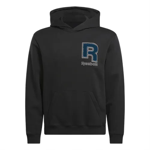 Reebok Sweatshirts Men's Black Hooded Moderate