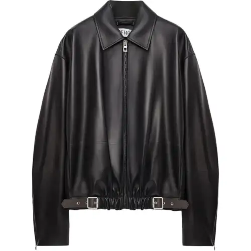 LOEWE Collared Belted Zip Up Jacket
