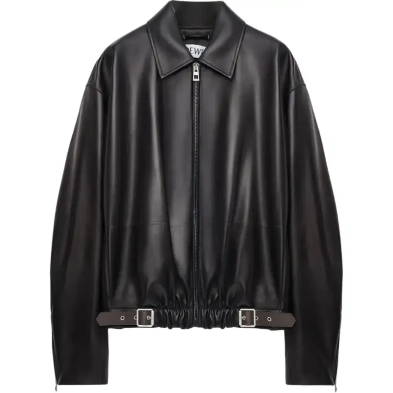 LOEWE Collared Belted Zip Up Jacket