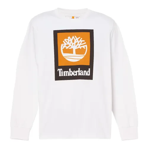Timberland T Shirts Men's White Crew Neck Moderate