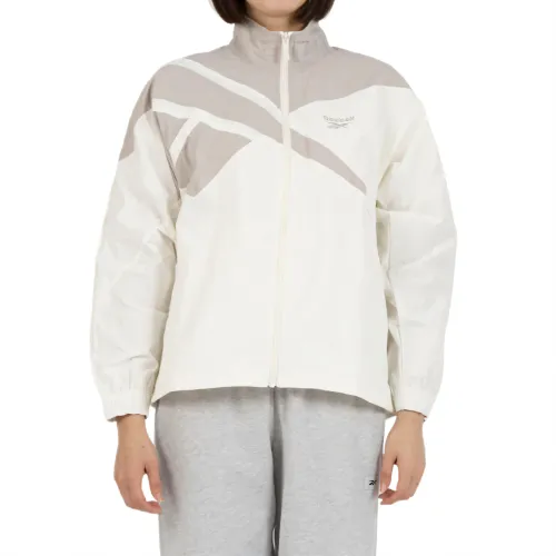 Reebok Jackets Women's Chalk/Gray Stand Collar Moderate Other