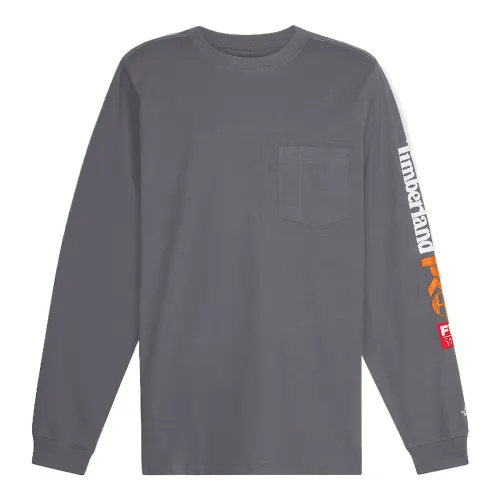 Timberland PRO T Shirts Men's Gray Crew Neck Moderate Straight Fit